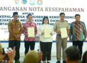 Penandatanganan MOU Kades antara Kejaksaan Negeri dan Kantor Pertanahan Kendal