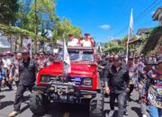 Dikawal Ribuan Pendukung, WL-MM Resmi Daftar ke KPU Tomohon