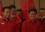 Olly Dondokambey Menyerahkan Surat Keputusan Partai, AA – RS Bakal Calon Wali Kota