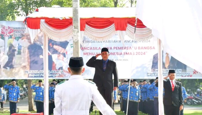 Peringati Hari Lahir Pancasila, Pemkab Pekalongan Gelar Upacara Bendera