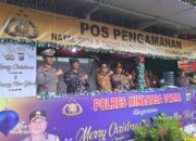 Pengecekan Pos Pelayanan Pengamanan Nataru Bersama Bupati Minut dan Kapolres Minut