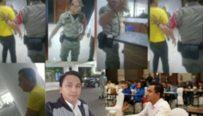 Seorang Satpol PP Beserta Wakil Pribadi Wakil Gubernur Sulut, Mencekal Seorang Awak Media, untuk Masuk Ke Gedung Putih Kantor Gubernur Sulut, Dengan Jelas Telah Melanggar UU KIP Dan UU Pers.