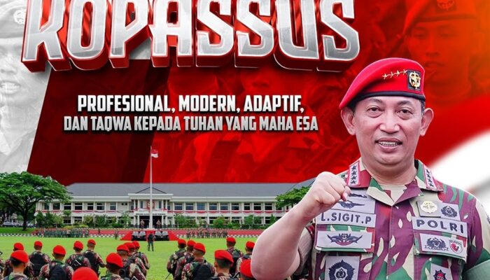 HUT ke-73 Kopassus, Kapolri Apresiasi Semangat dan Dedikasi Prajurit Baret Merah