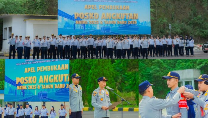 BPTD Kelas II Sulut Resmi Buka Posko Angkutan Natal 2025 dan Tahun Baru 2026